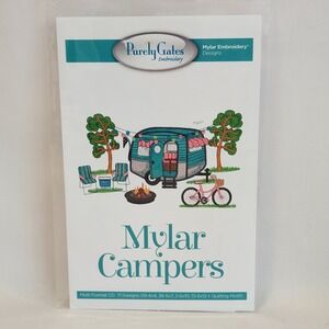 Purely Gates Mylar Campers Embroidery Designs Multi Format CD 71 Designs MG27